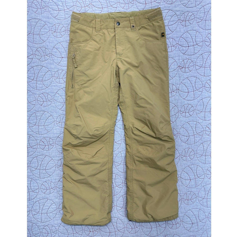 Burton Barnstorm Snow Pants Tan DRYRIDE Room-To-Grow / Boy's Large